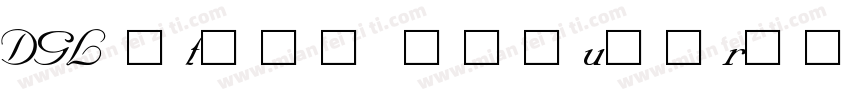 DGL Steel RegularVersion 20字体转换